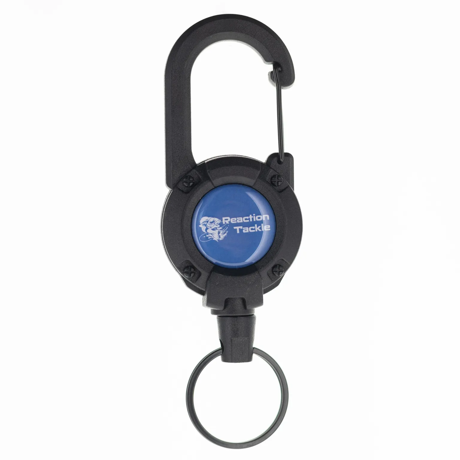 Reaction Tackle 4.5" Fishing Scissors with Retractable Lanyard & Carabiner - NEW