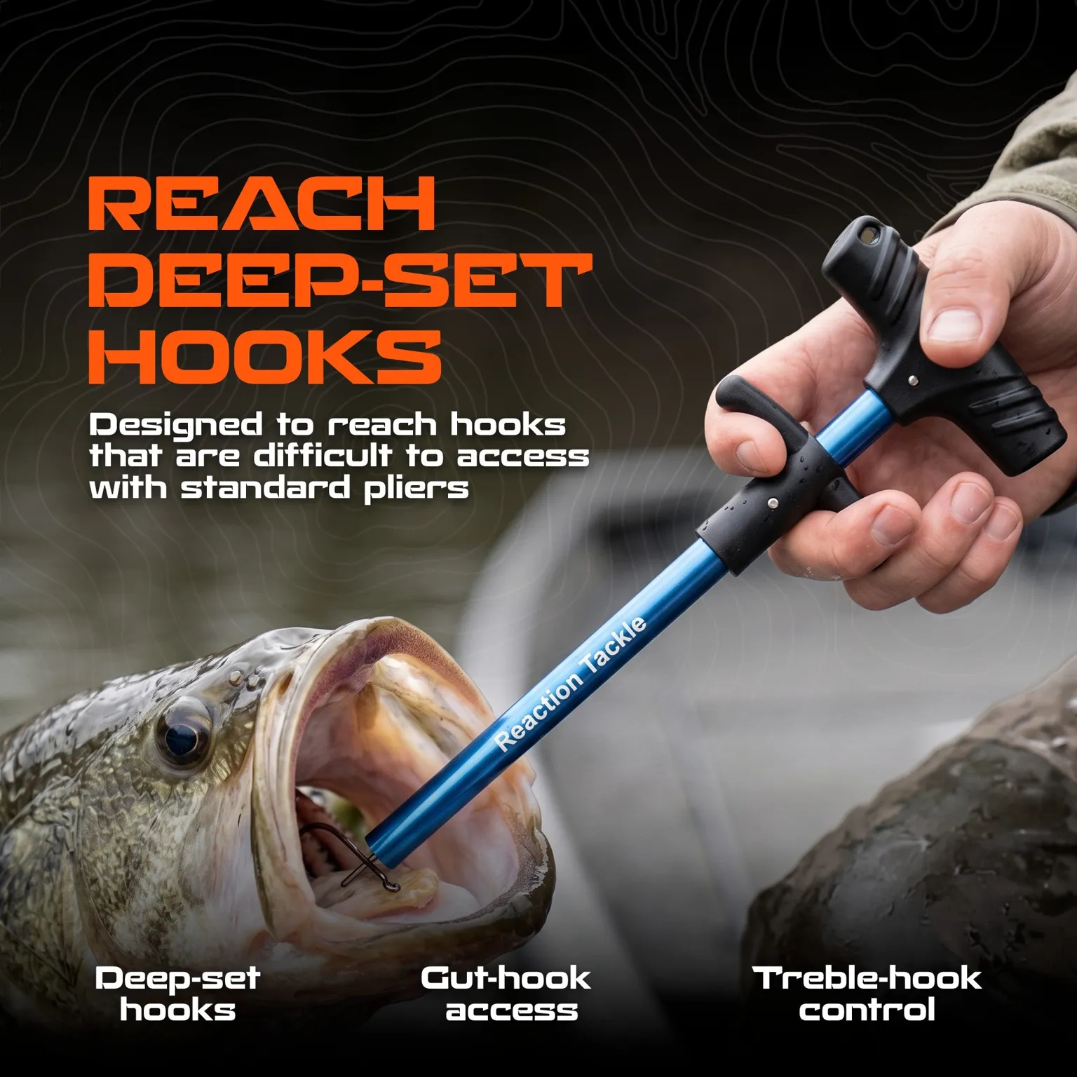 Reaction Tackle 9.5" Fishing Hook Remover Tool - New