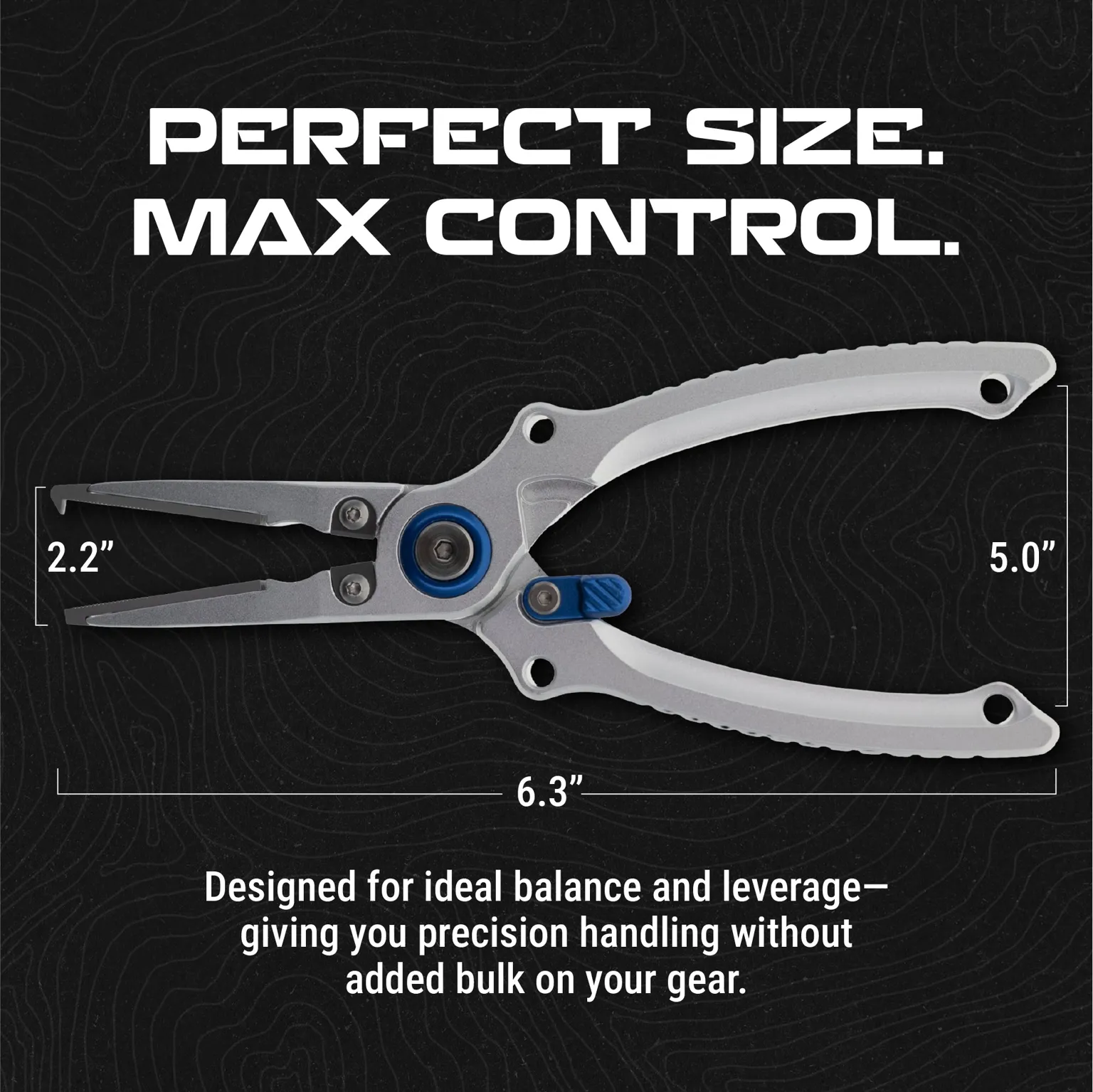 Reaction Tackle Aluminum Fishing Pliers – Split Ring or Straight Nose, Braid Cutter & Hook Remover - NEW