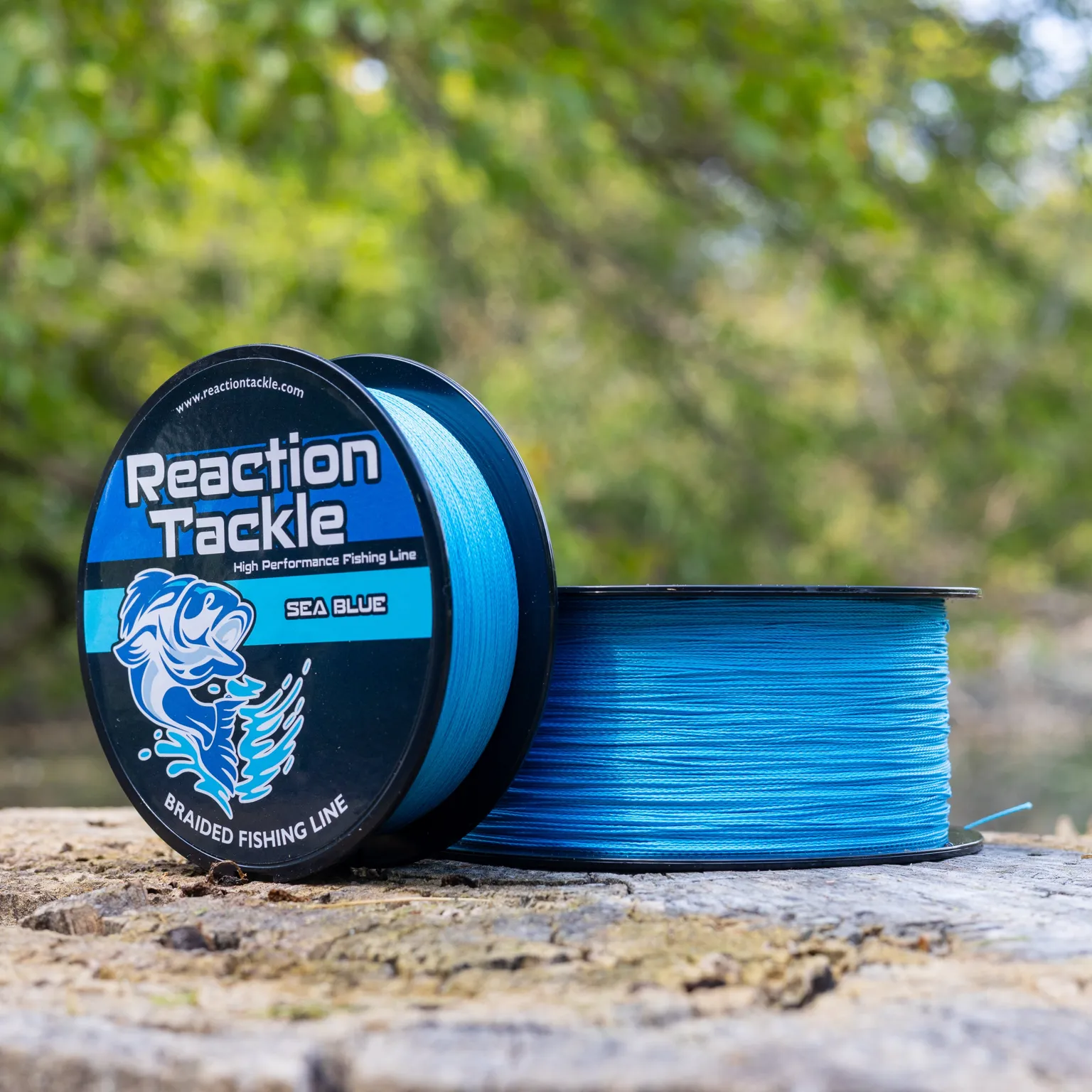 Reaction Tackle Braided Fishing Line - Sea Blue
